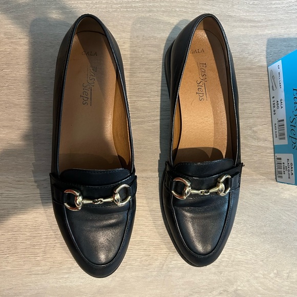 EASY STEPS BLACK LOAFERS SIZE 40C - Picture 4 of 6